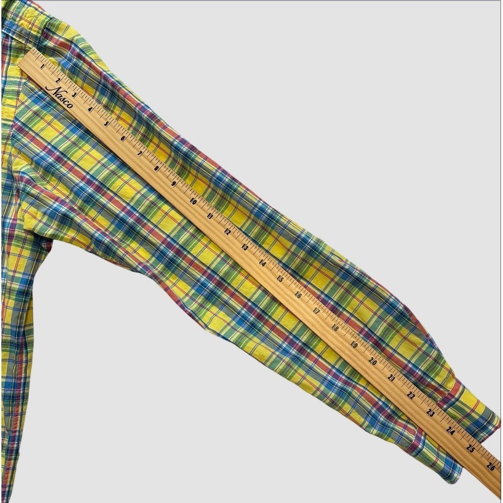 Polo Ralph Lauren Men's Large Plaid Long Sleeve Button Up Epaulettes Pockets - Picture 5 of 9